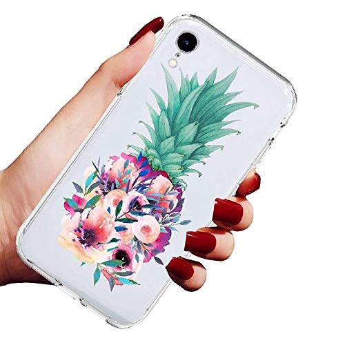 Sefd Pineapple Flower Printed Clear Design with Flexible TPU Phone
