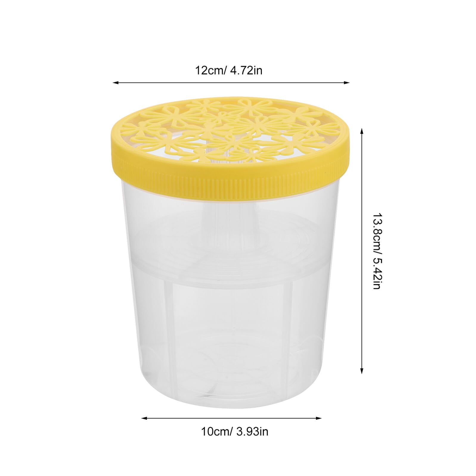 Scatola Deumidificatore Vuota in Plastica Gialla 6 Pezzi Riutilizzabile