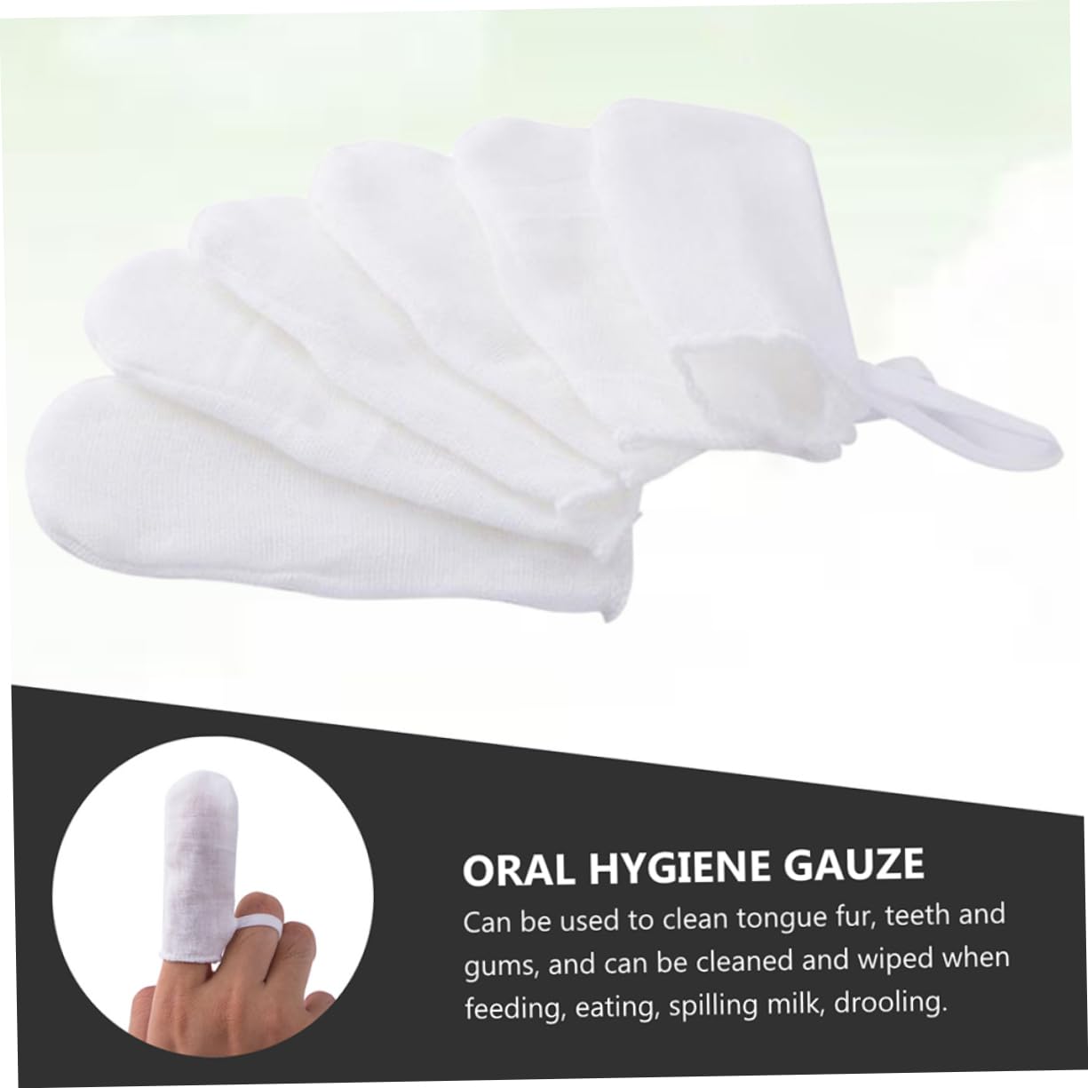 KOMBIUDA 2sets Pz Di Spazzolini Da Dito Garza Per Ragazzo Ragazza Pulizia Sicura e Delicata Per Denti e Gengive Strumento Di Igiene Orale Per Infanti