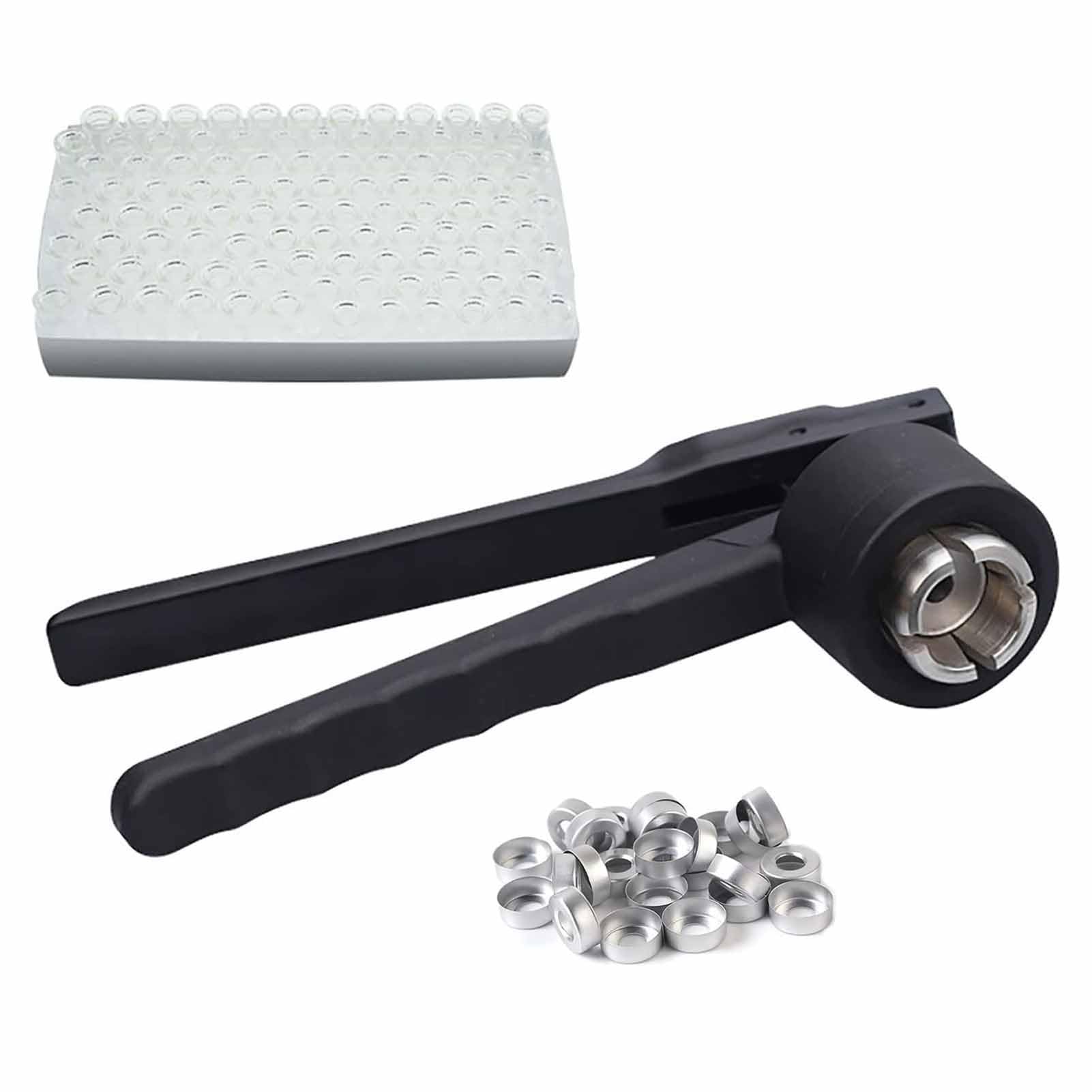 LJYKBFL Manual Capping Machine, 11mm/13mm/20mm Flip Off Vial Crimper,Bottle Cap Capping Machine, for Full Aluminum, Crimping Tool(13mm)