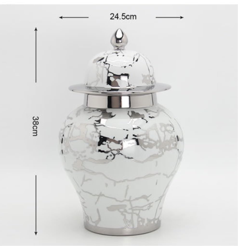 Klasyczny ceramiczny słoik na imbir Słój świątynny Słoik do...(24.5 * 38cm)