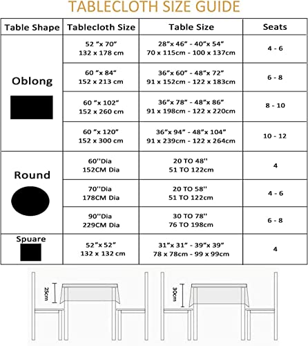 Image of EHouseHome Outdoor Indoor 70inch Round Tablecloth with Umbrella Hole and Zipper, Waterproof Zippered Patio Table Cloths, Spring /Summer Table Covers for Backyard Circular Table /BBQs /Picnic