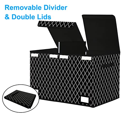 Meerainy Toy Box Storage Organizer With Lid,Collapsible Toys Boxes Chest Basket Bins With Sturdy Handles For Boys And Girls, Nursery, Playroom #TOP1