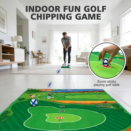 Tapis d'entraînement de golf pliable et cible de fléchettes
