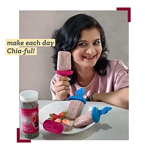 Image of JIWA healthy by nature Organic Chia Seeds|Raw & Unroasted Seeds For Eating|Superfood|Rich In Omega 3, Antioxidants & Fiber|Indian Origin|Certified Organic & Gluten Free|250 G