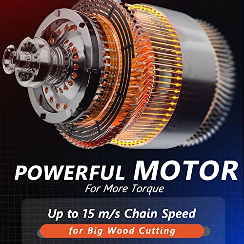 Soyus Electric Chainsaw, 18 Inch 15 Amp Corded Chainsaw Low Kickback Corded Electric Chainsaw 15M/S For Tree Wood Cutting, Tool-Less Chain Tension #TOP4