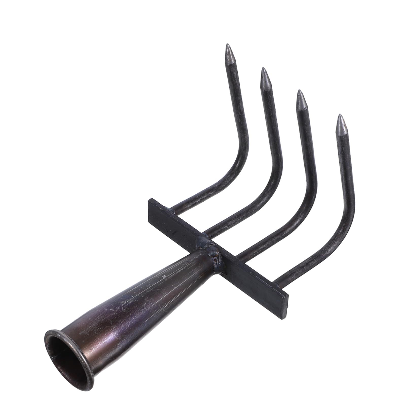 Rastrillo de Acero Inoxidable para jardinería, rastrillo de Hojas Extensible con púas para Mantenimiento de césped, para Trabajos y jardinería.