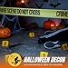 Halloween Crime Scene Decorations Kit, Crime Mystery Dinner Party Game Supplies, Includes Crime Scene Tape, 25 Yellow Evidence Markers, 25 Crime Object Cards