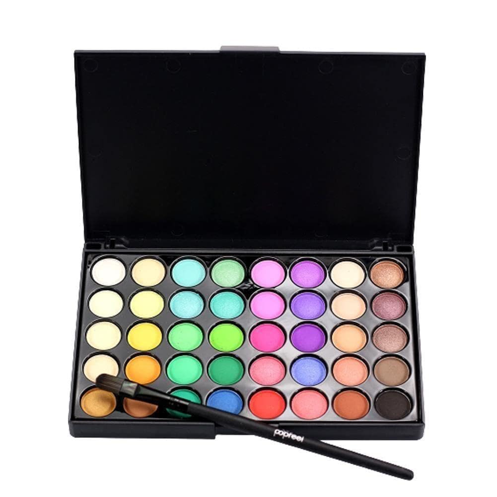 40 Color Matte Eyeshadow Palette Glitter Shimmer Eye Palette Smudge Brush Shadow Eye With Not Makeup S1Q4 Lasting Shado Cosmetic