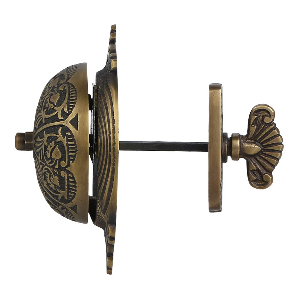 A29 Solid Brass Antique Finish Vintage Doorbell – Victorian Twist