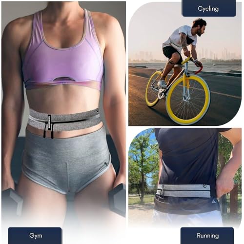 Nordrun® Ceinture Running Homme et Femme | Sac Banane Étanche de Course a Pied, Sport, Jogging, Footing, Courir | Ceinture Course a Pied | Sac Course a Pied pour Tous Les Telephones – vue 5
