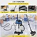 VEVOR Dust Extractor, 8 Gallon Wet & Dry HEPA Filter, 1200W Powerful Motor Vacuum Cleaner, Automatic Dust Cleaning,Heavy-Duty Shop Vacuum with Attachments