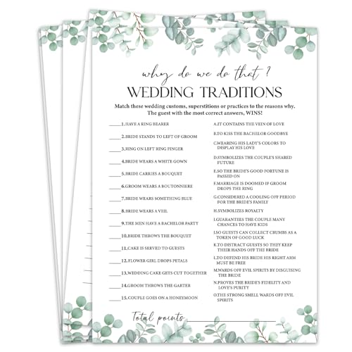 Why Do We Do That? Wedding Traditions Bridal Shower Games,