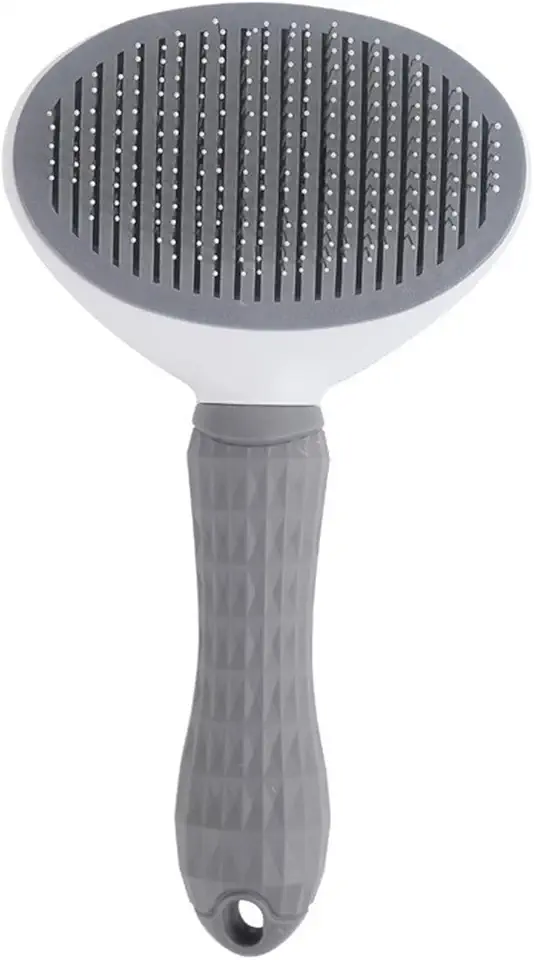 Cat Brush for Shedding &amp; Grooming, Self-Cleaning Cat Slicker Brush with Push Button | Gentle Deshedding &amp; Dematting Tool for Short &amp; Long Hair Cats and Dogs | Massaging Pet Hair Remover fo