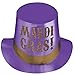 Amscan Mardi Gras Glitter Cardstock Top Hat, 5