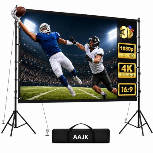 Image of AAJK 150in Outdoor Projector Screen with Stand Easy Set Up Screen