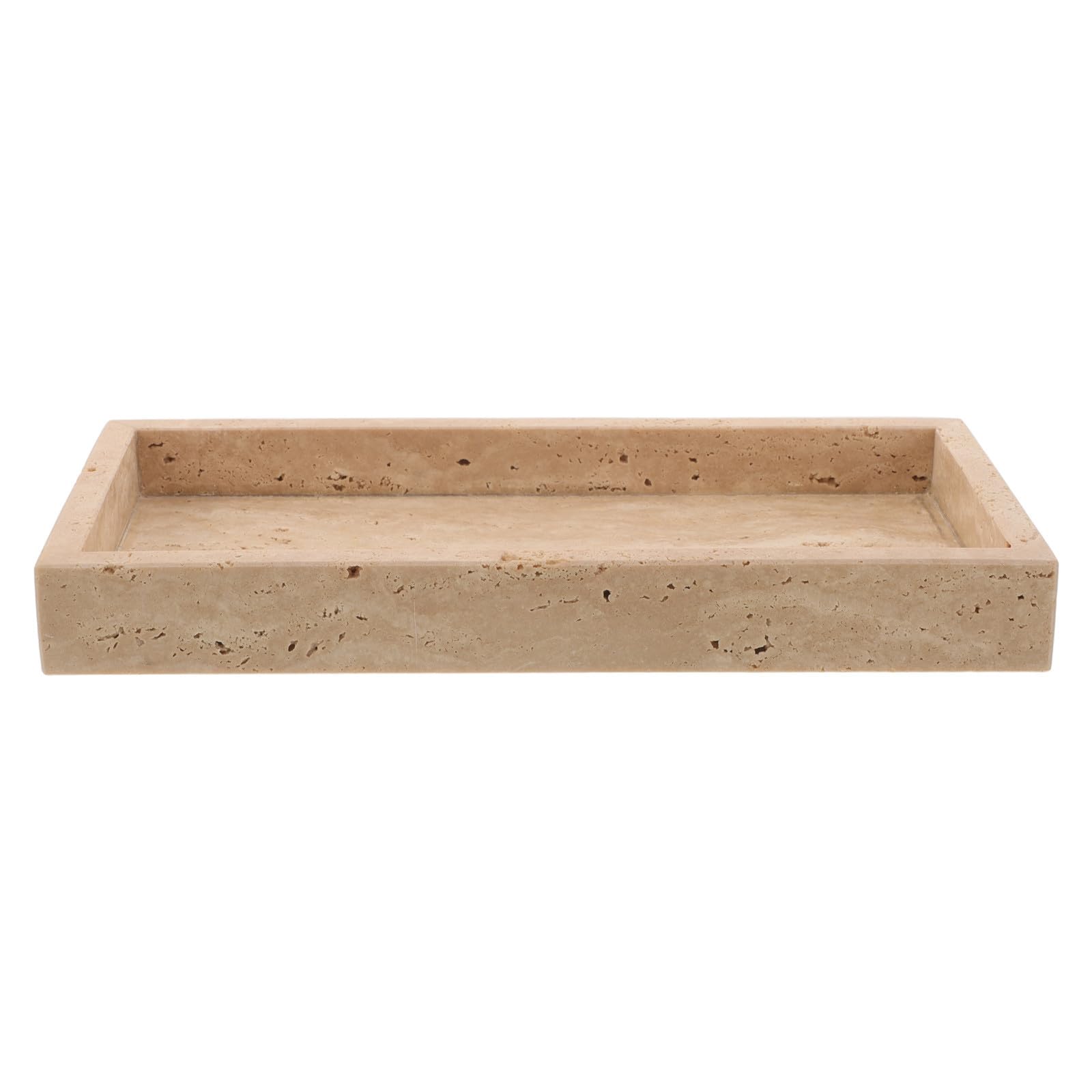 Alipis Bandeja Rectangular de Mármol Natural para Baño, 9, 8x4, 7 Pulgadas