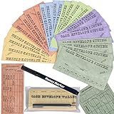 Budgetizer Cash Envelopes System -24 Pack Water & Tear Resistant Budget Planner Envelopes -Assorted Colors Money Envelopes - Bundled with 1 Cash Organizer Wallet and 1 Counterfeit Bill Marker Detector
