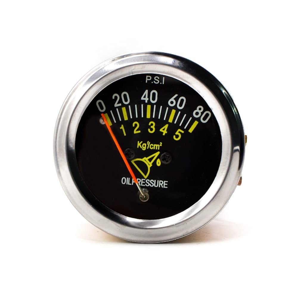 Probador Digital prueba eléctrica 12v 52mm 2 pulgadas coche mecánico AUTO medidor de presión de aceite 0-80 Psi medidor de presión de aceite de coche