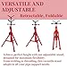 V-Head Pipe Jack Stand, Versatile and Sturdy,27 to 52 inches Adjustable Height, 1/8