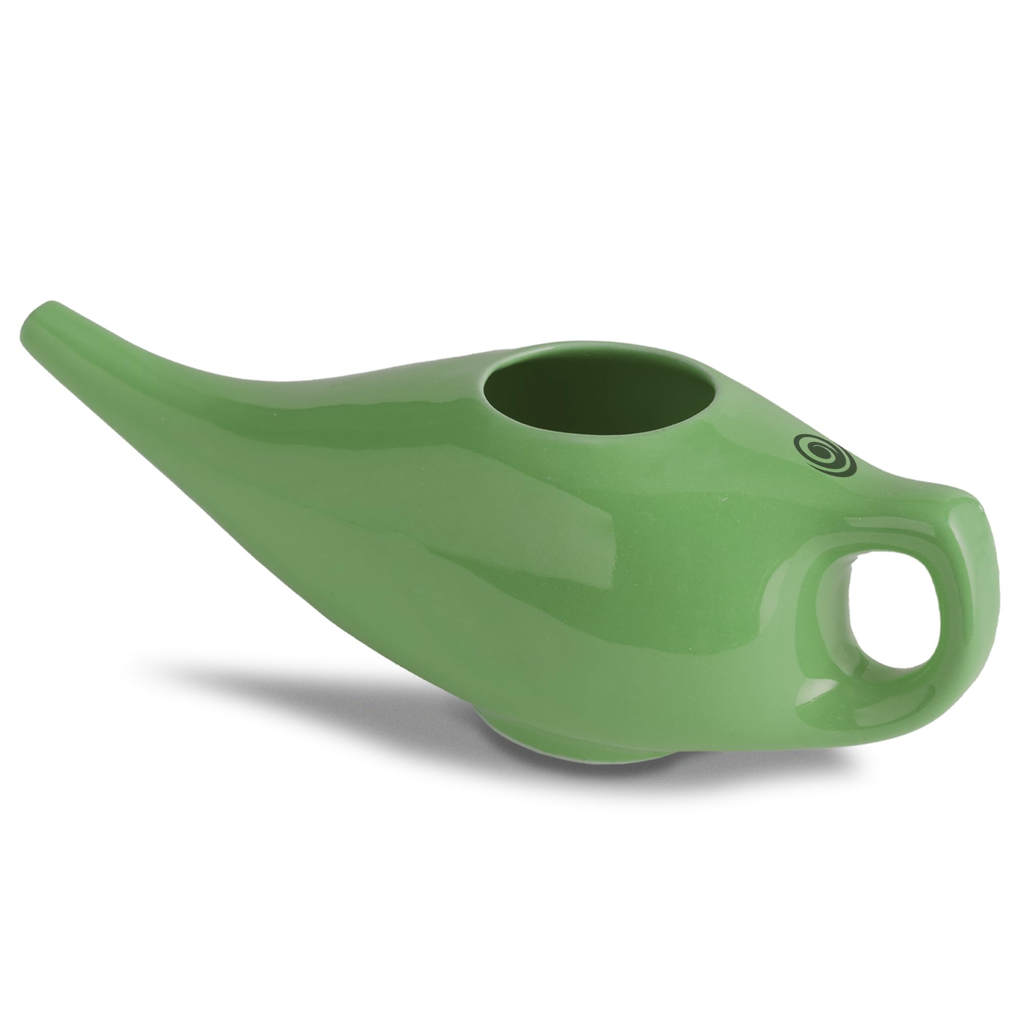 Core Asana Ceramic Jal Neti Pot Non-Metallic and Lead Free Comfortable Grip Natural Treatment for Sinus Congestion, Yoga Neti Pot (Raw Mango)-image-21