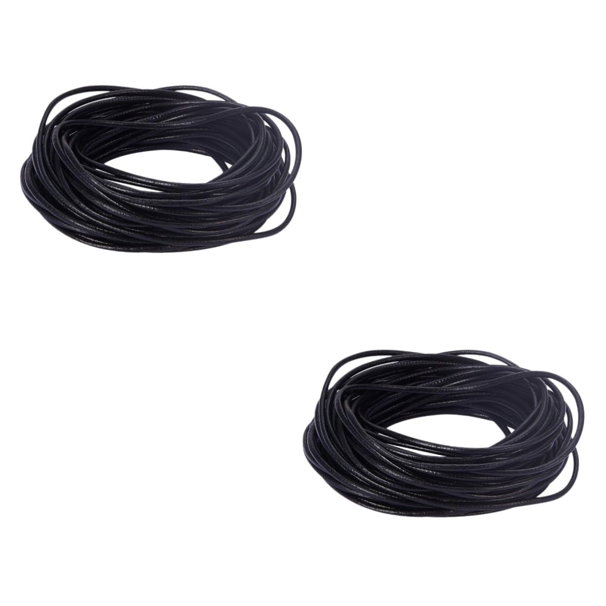 Cuerda de piel de vaca natural para manualidades y joyería DIY en dos rollos continuos