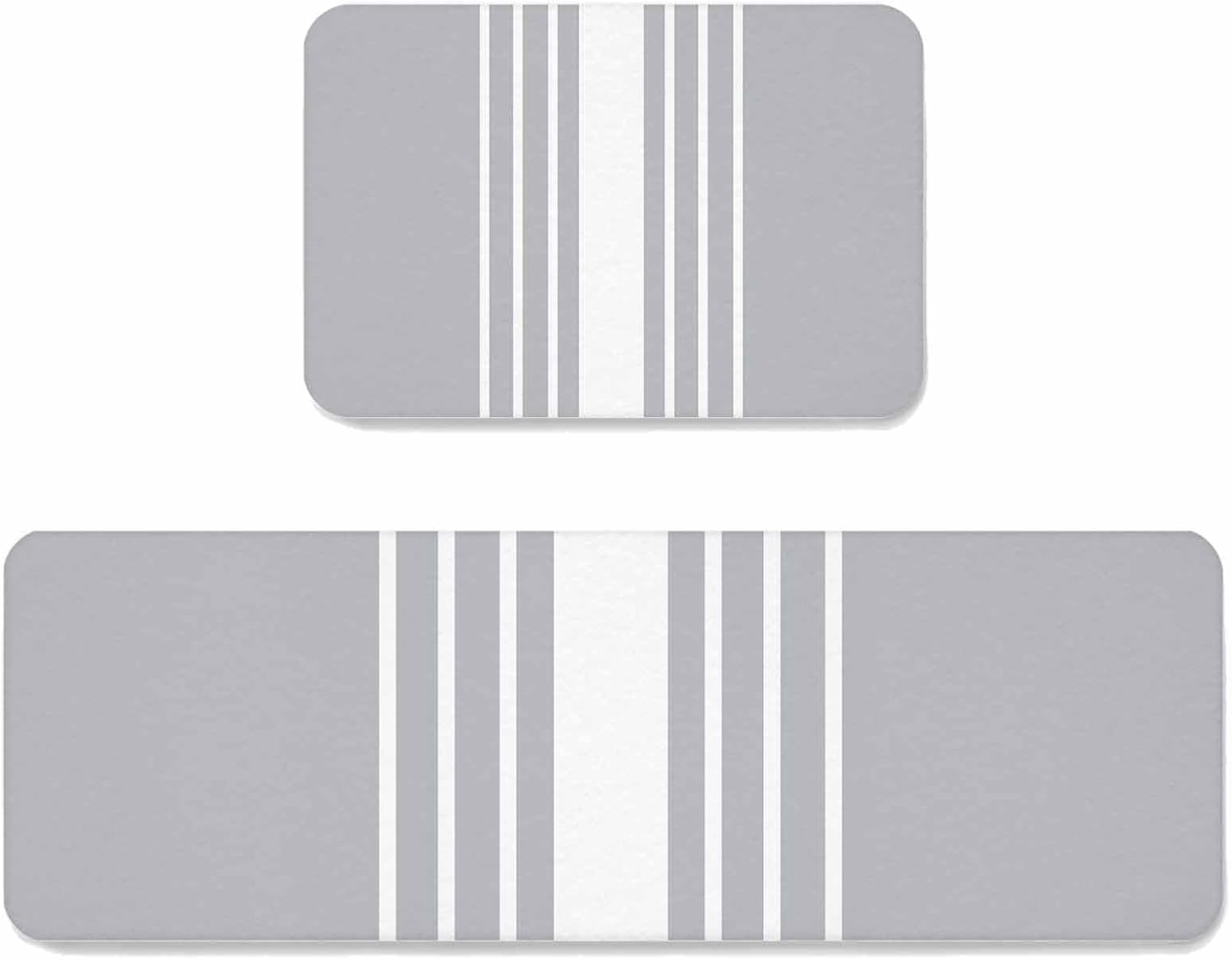 Prime Leader Independence Day Kitchen Mat Set 2 Pieces American Flag Coastal Landscape Fantasy Firework Non Slip Kitchen Rugs Washable Runner Rug Mats for Sink Laundry (19.7" x 31.5"+19.7" x 63")