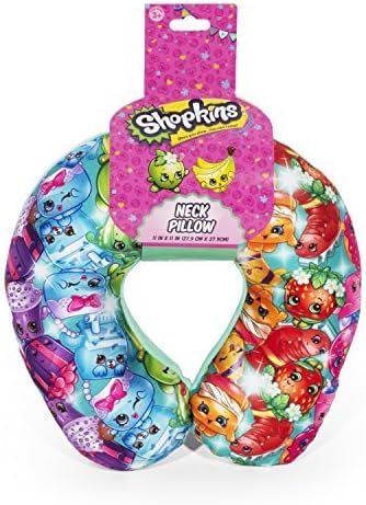 FAB Starpoint Shopkins Rainbow Multi Colored Travel Neck Pillow for Kids