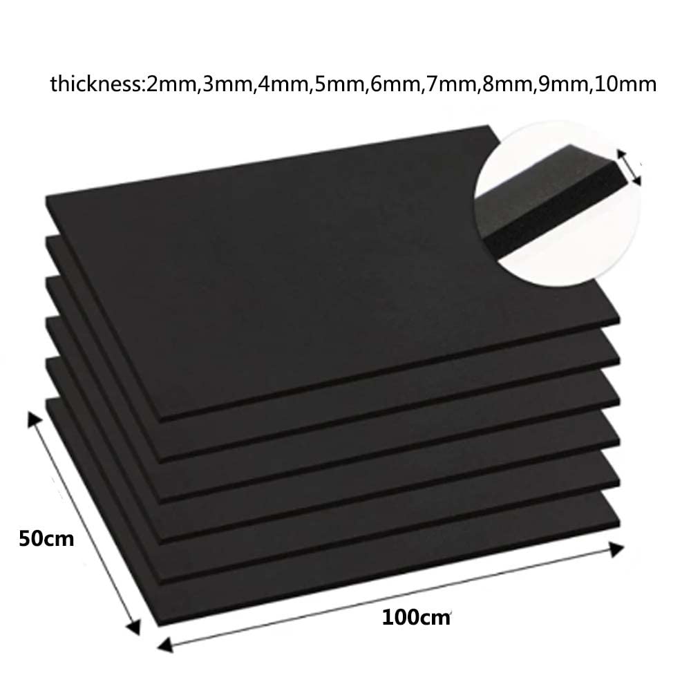 Eva-Schaumstoffplatten 50 x 100 cm for Cosplay-Bastelarbeiten, schallabsorbierender DIY-Schaumstoff, 1 Stück(White,T7mm)