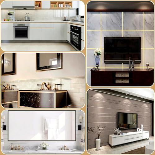 Zierleiste Silber Edelstahlband Selbstklebend 6M X 10MM Metallstreifen Zierleisten Selbstklebend Blechstreifen zum Abziehen und Aufkleben Wasserdichte für Wand Tür Möbel Spiegelrahmen Decke Kamin Auto