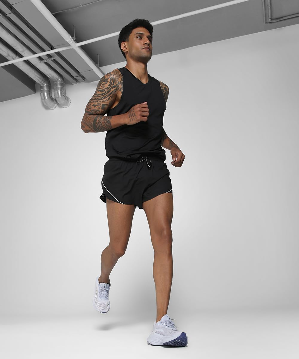 Puma Herren Raceday Ultraweave 3In Split Short Laufbekleidung Laufshorts Puma Black - Schwarz L