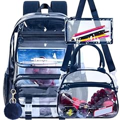 Blue Clear Backpack Set