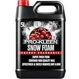 5L of Pro-Kleen Cherry Snow Foam with Wax – Super Thick & Non-Caustic Foam – Extremely Powerful & Easy To Use (5L Cherry)