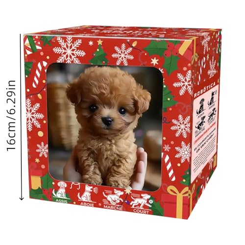 Ai Puppy Robot Roboterhund Mein realistischer Roboterwelpe Interaktives Roboterwelpenspielzeug Haustiergeschenk für Little Live Pets Kinder Erwachsene Realistischer Hund Interaktive Plüschroboterhunde