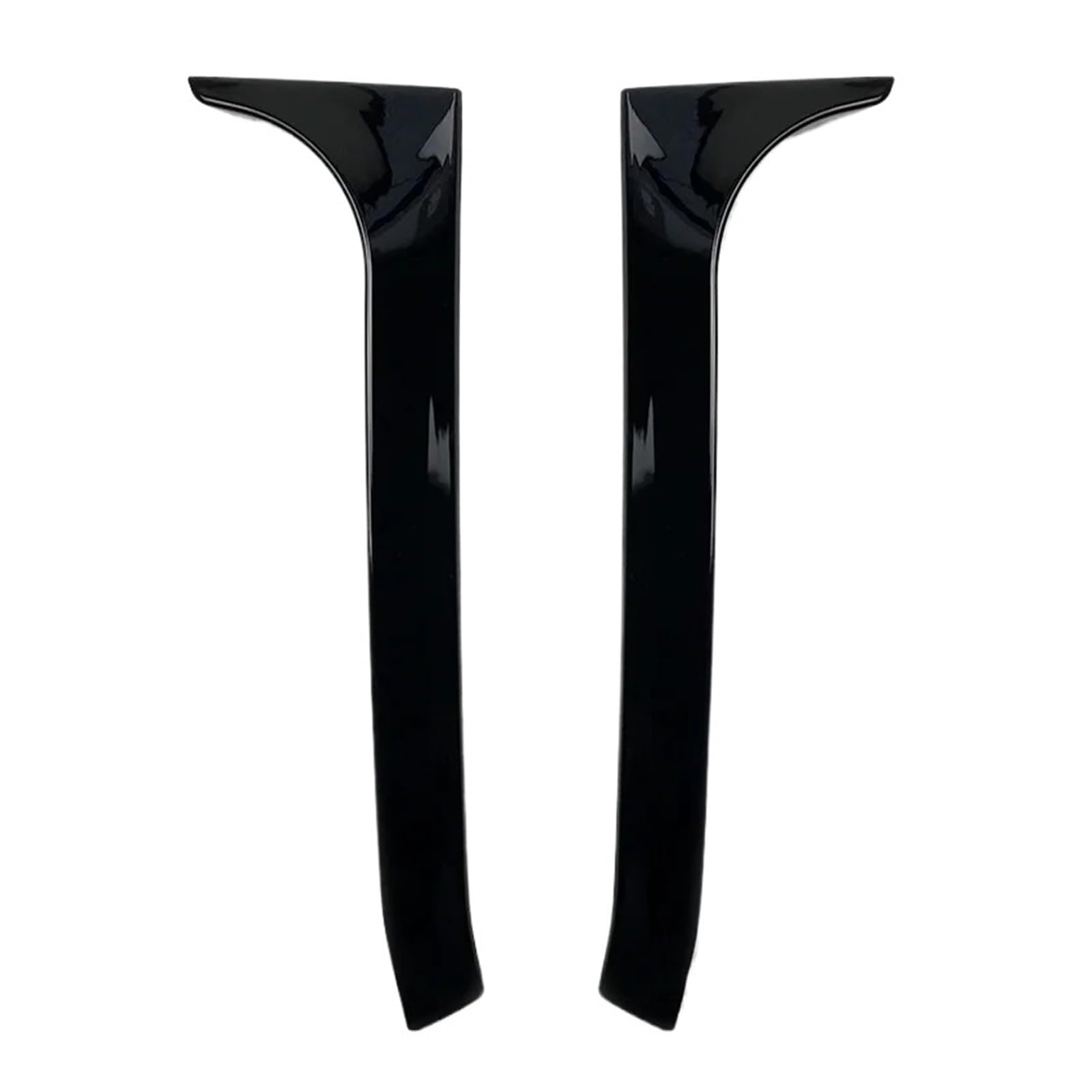Pasuje do golfa 6 MK6 GTI GTR GTD 2008-2013 czarny błyszczący ABS tylne okno boczny spojler bagażnika Canard Canards Splitter Spojler na tylne skrzydło tylny spojler(Golf 6 GTI R GTD)