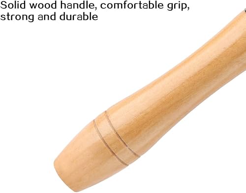 Miniatura 4 de QMNNMA Rodillo de costura para cuero, acolchado, herramientas de platina, rodillo de borde de prensa de cuero, arrugador de borde de cuero y más