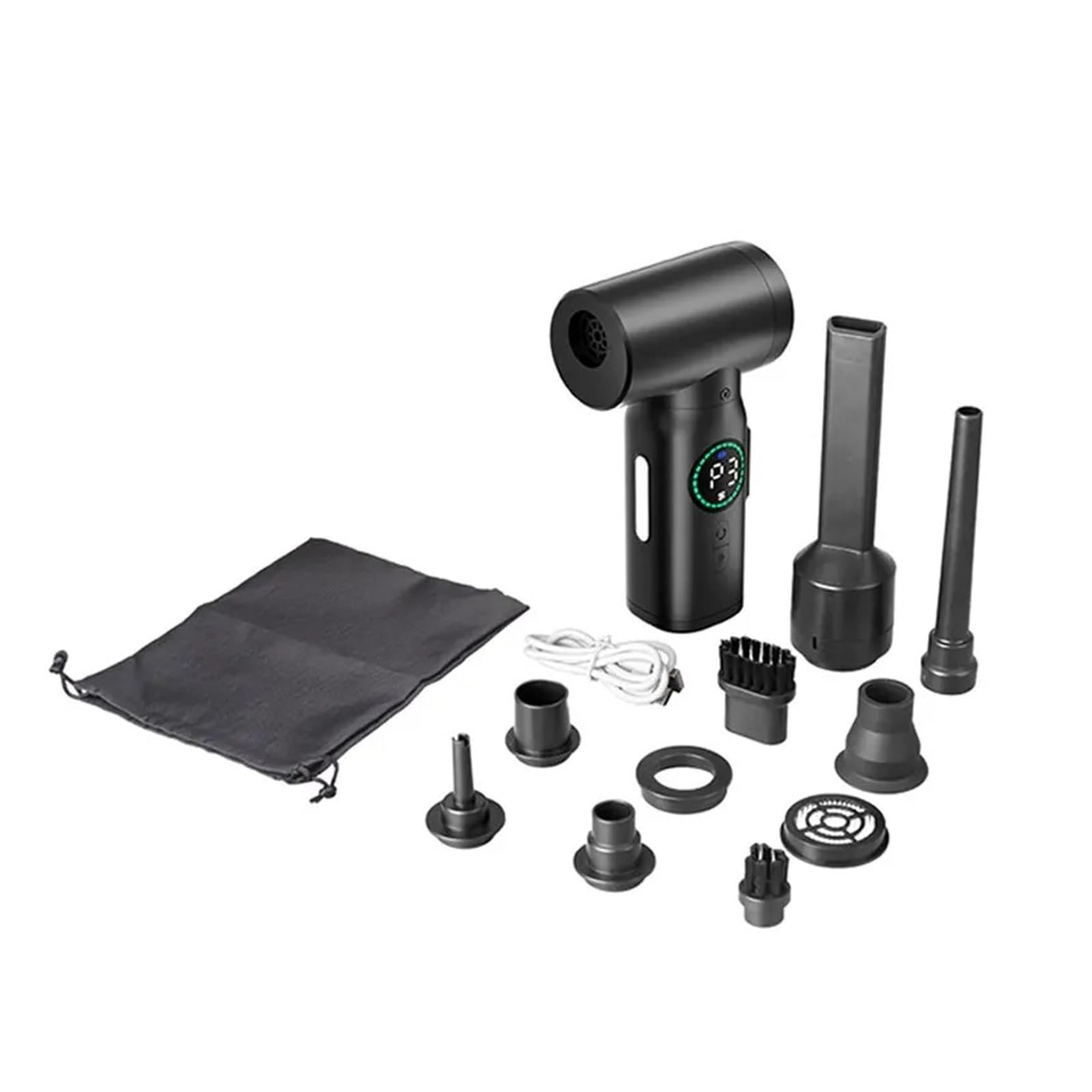 Potente Pistola De Soplado Aire Manual Inalámbrica 7500mAh, Mini Aspiradora 2 En 1, Sopladores Plumero Inalámbricos, Accesorios For Coche Limpieza Fácil Rápida Diversos Escenarios