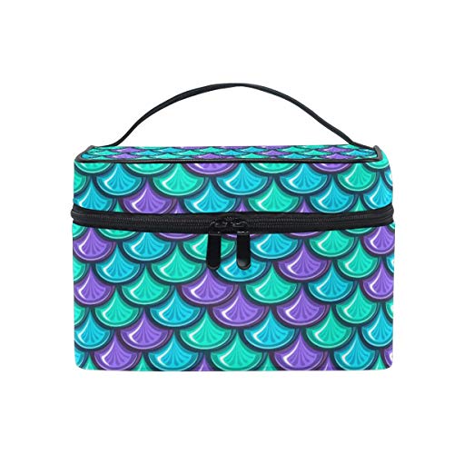 Preisvergleich Produktbild Natasha Scott Reise Kosmetiktasche Fisch Meerjungfrau Waage Kulturverfassungsbeutel Beutel Tote Fall Veranstalter Lagerung Für Frauen Mädchen