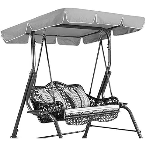 Replacement Canopy for Swing Seat 2 & 3 Seater Sizes Hammock Cover Top Garden Outdoor, Replacement Canopy Top Cover With 4 Reinforced Corner Pockets, Waterproof Cover