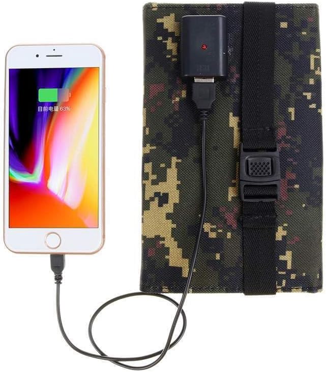 Miniatura 4 de Panel solar de carga de 10 W 6 V, bolsa plegable solar, panel de carga portátil al aire libre para teléfono móvil o mini ventilador, con un cable de