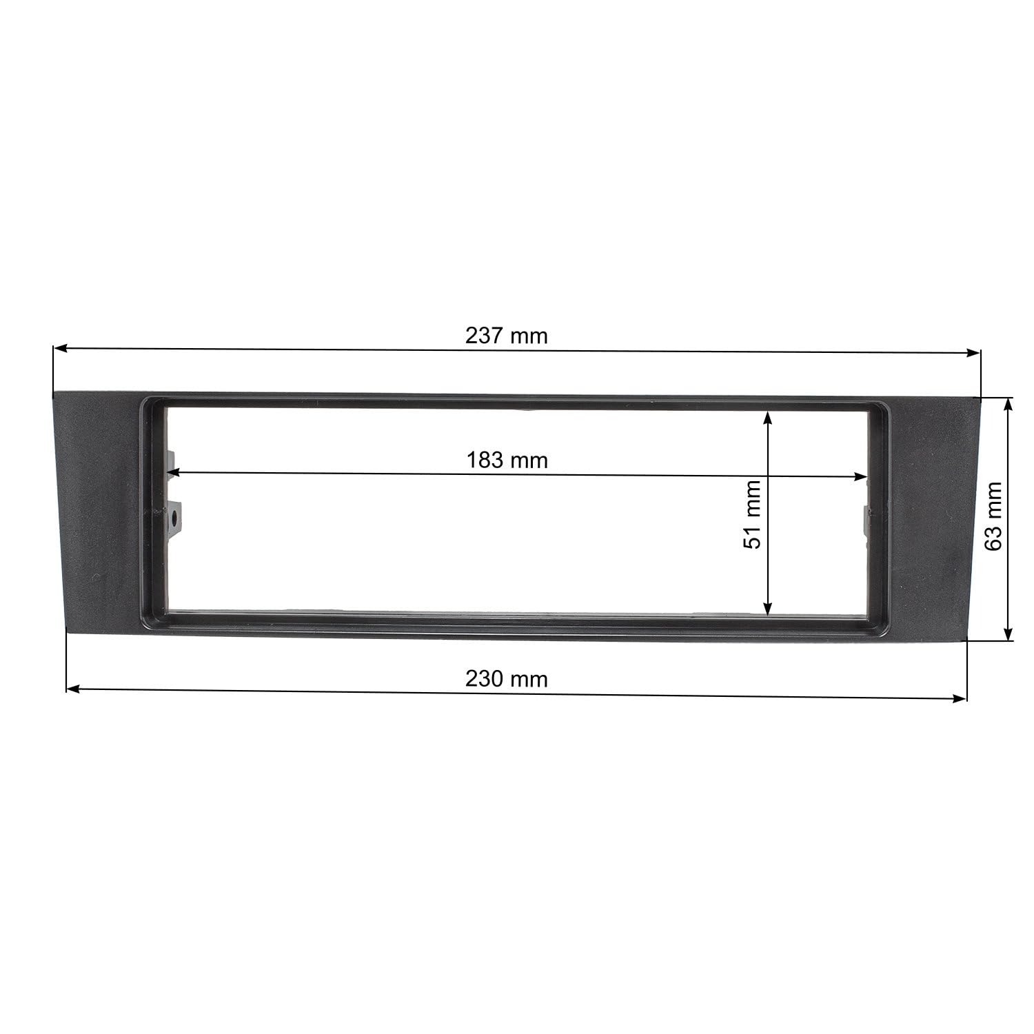 Tomzz Audio 2803-019 Soportes Adaptadores De Anillos De Altavoces Compatibles Con La Parte Trasera Del Panel Lateral Del Audi A3 8P De 2004-2012 Para Altavoces DIN De 165 Mm