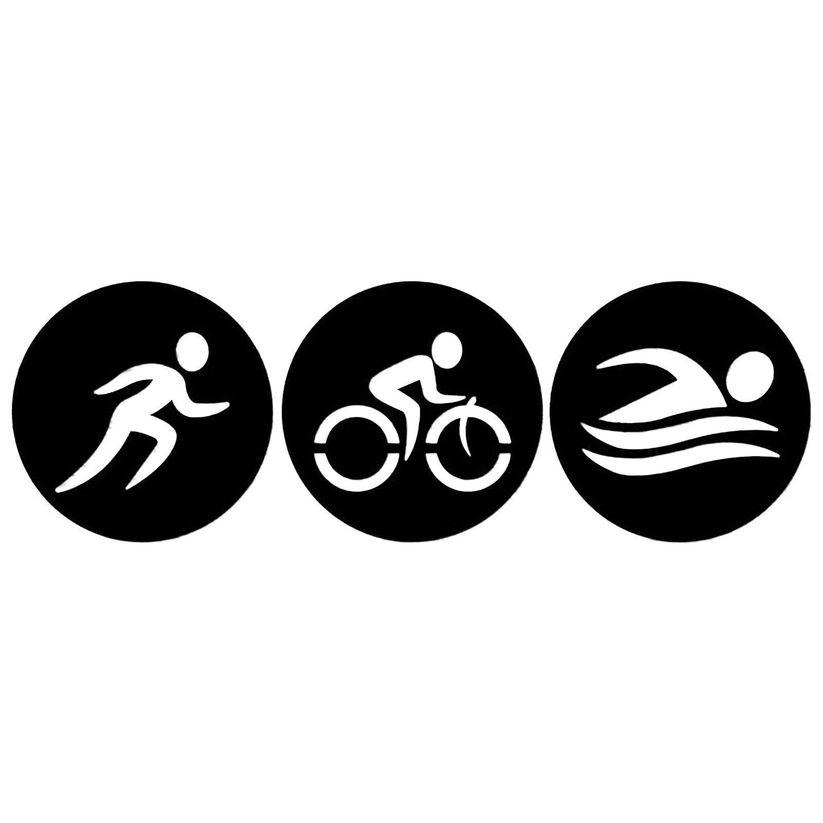 Pièces décoration murale en métal triathlon : le cadeau idéal pour sportif