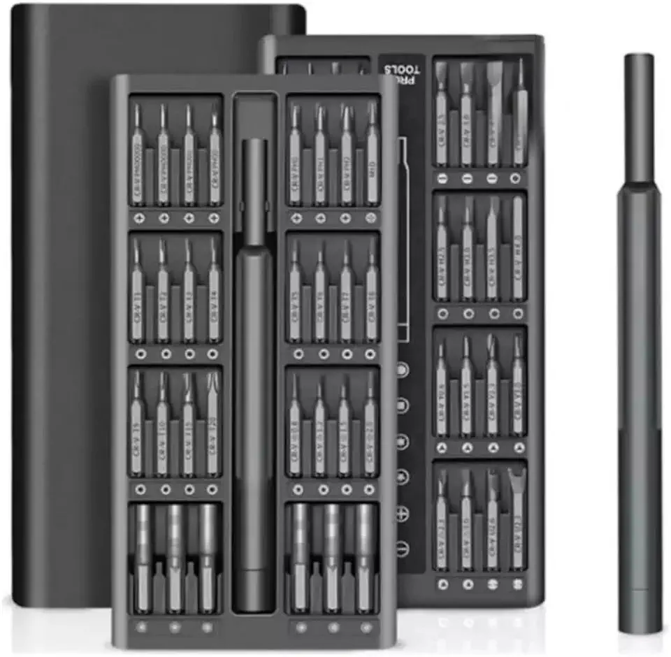 Combo Chave de Fenda Magnética 25 em 1 para Desmontagem de Notebooks e Celulares - Ferramentas de Precisão, Estojo Compacto e Design Ergonômico