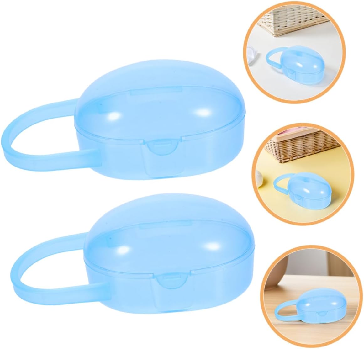 10Pcs Pacifier Holder Case Portable Pacifier Organizer for Travel Essential Diaper Bag Item Multi Purpose Storage for Pacifiers Secure Closure Design Lightweight