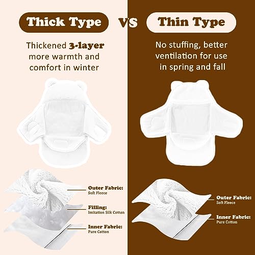Image of AiWMGL Baby Winter Fleece Swaddle Blanket 0-3 Months Boys Girls Warm Adjustable Newborn Swaddling Wrap Soft Plush Sleeping Sacks
