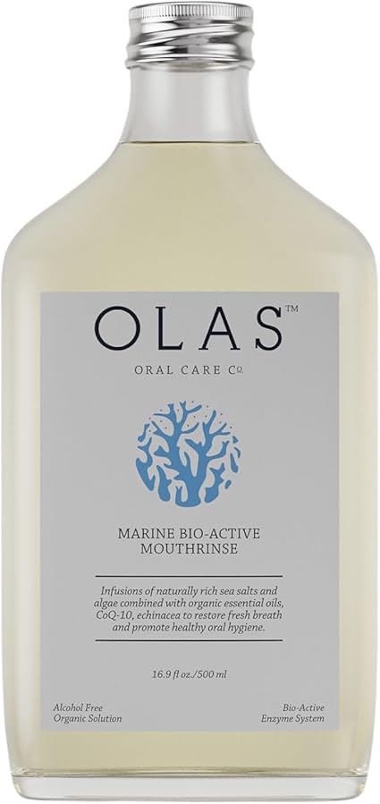 Amazon.com : Olas Alcohol Free Mouthwash & Oral Rinse - Marine Bio ...