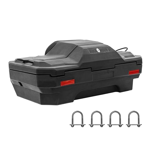Black Widow ATV-CB-8020 15" H Rear Rack Locking ATV Cargo Box