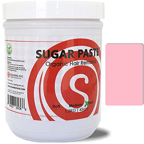 Hard Sugaring Paste for Bikini, Brazilian, Arms - Free Bonus - Plastic Sugaring Paste Applicator