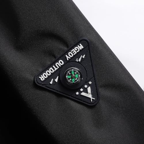 Image of MGEOY Girls Rain Jacket Lightweight Waterproof Hooded Cotton Lined Raincoat Windbreaker for Kids Size 4-12 Years