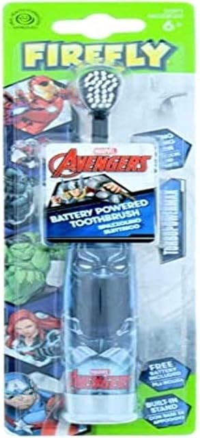 Xen-Labs Roll Over Image to Zoom in Firefly Marvel Iron Man/Captain America Battery Operated Electric Toothbrush, 100 ml, AVENGERS_ELECTRIC_TOOTHBRUSH